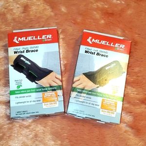 Black Mueller Right & Left Wrist Braces